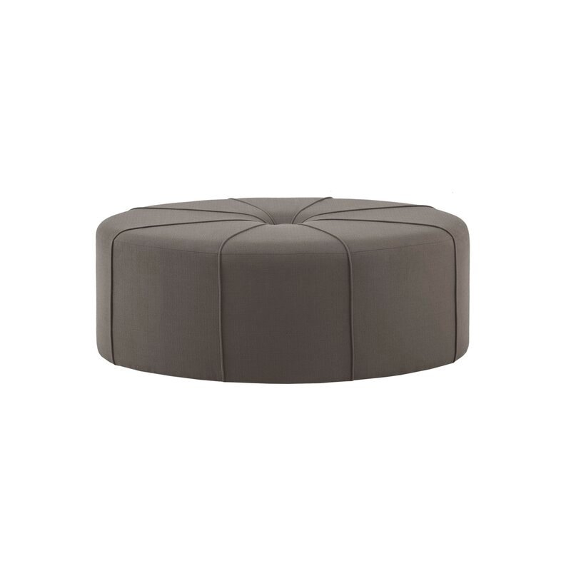 Christopher 48.5" Wide Tufted Oval Cocktail Ottoman - Image 1