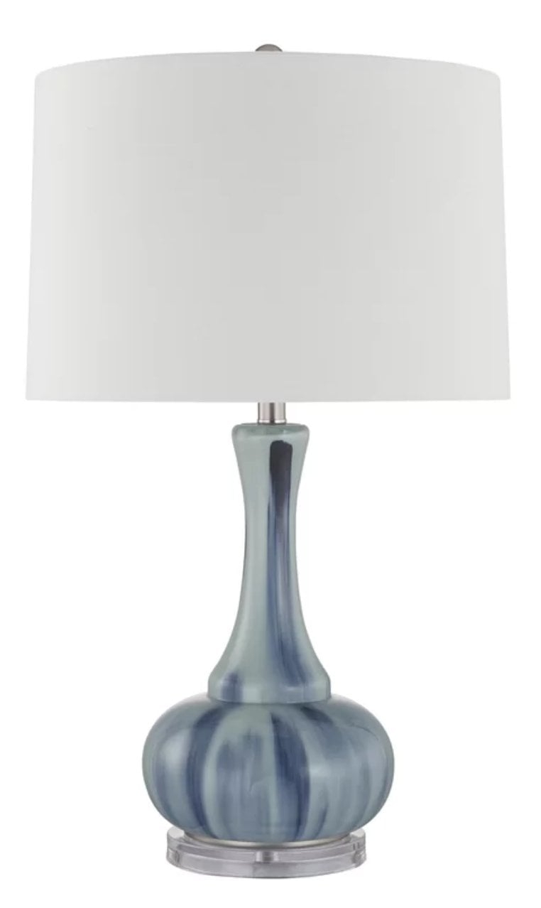 Donita Glass Bottle 28" Table Lamp - Image 0