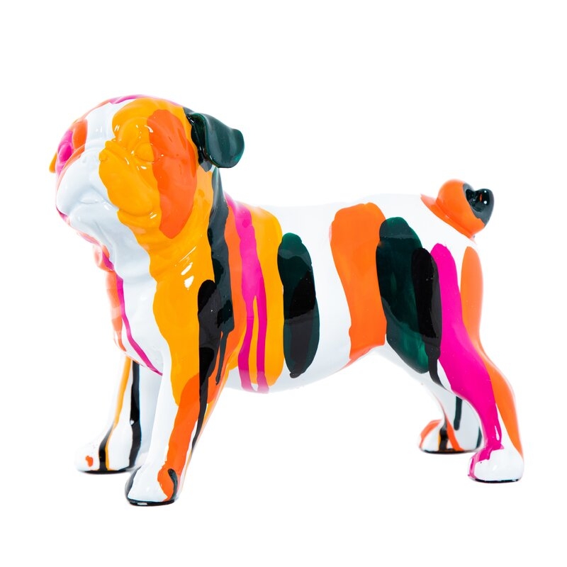 Hendricks Bulldog Rainbow Art - Image 1