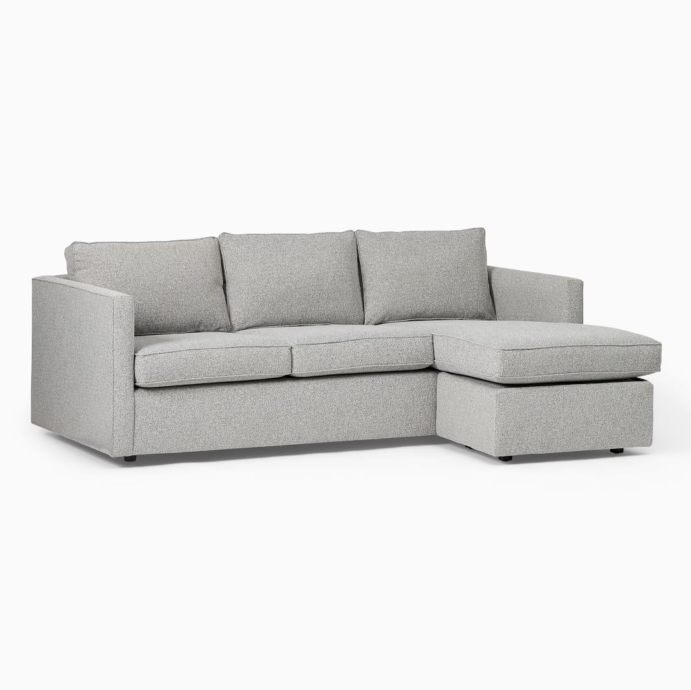 Harris 86" Multi Seat Reversible Sectional, Standard Depth, Chenille Tweed, Storm Gray - Image 0