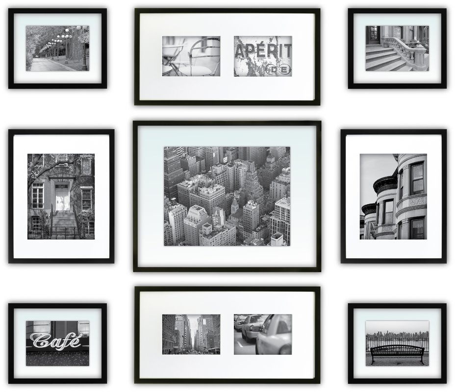Koontz 9 Piece Wood Matted Picture Frame Set - Image 2