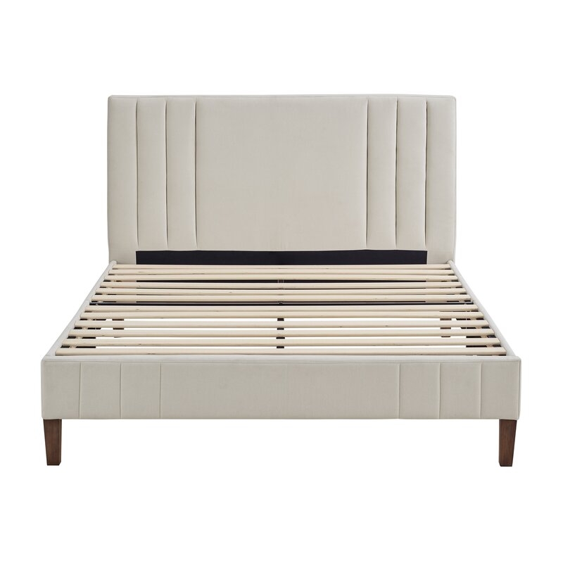 Moniz Upholstered Platform Bed - Queen - Peyton Shell - Image 1