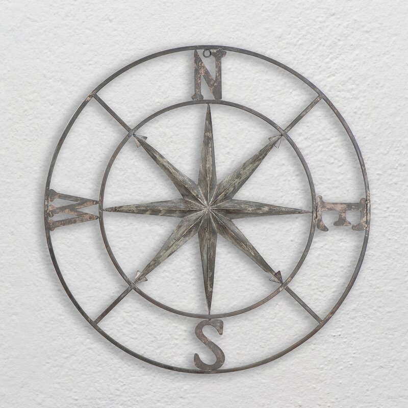 Round Compass Wall Décor - Image 2