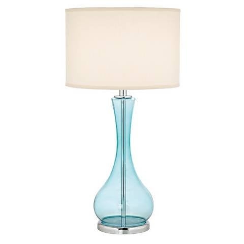 Blue Martini Glass Table Lamp - Image 0