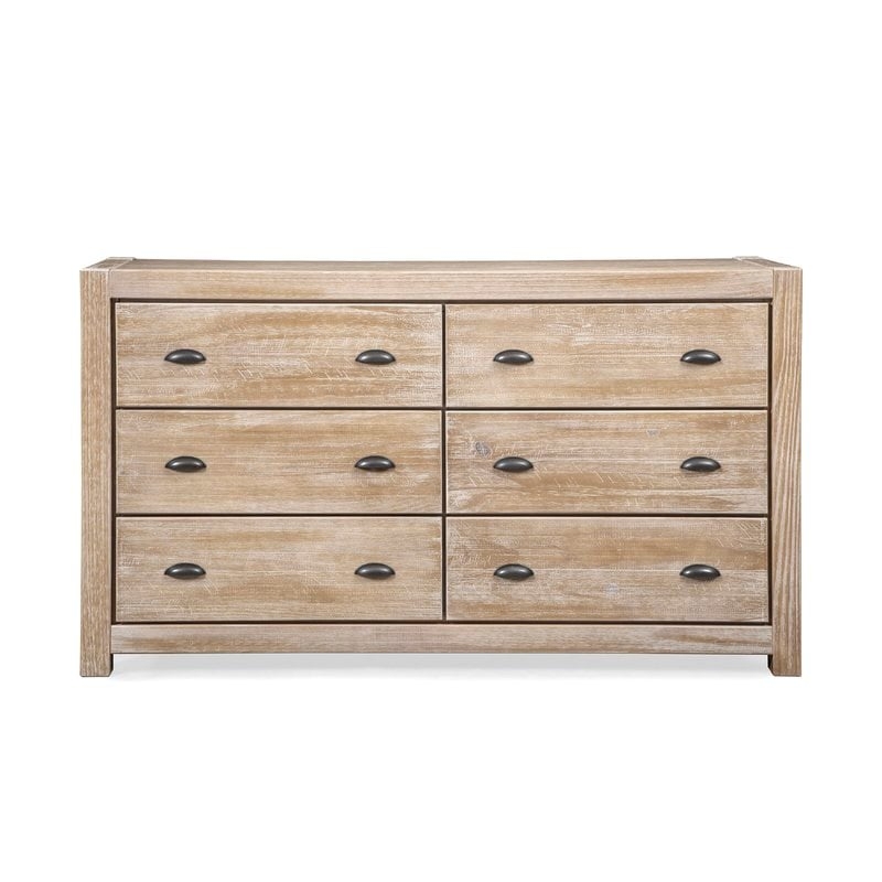 Montauk 6 Drawer Double Dresser - Driftwood - Image 0