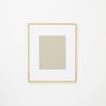 Gallery Frame, Polished Brass, 8" x 10" (13" x 16" without mat) - Image 0