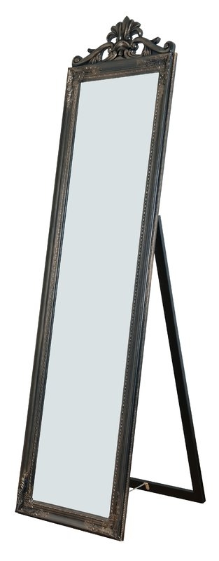 Maryana Antiqued Wood Standing Wall Mirror - Image 0
