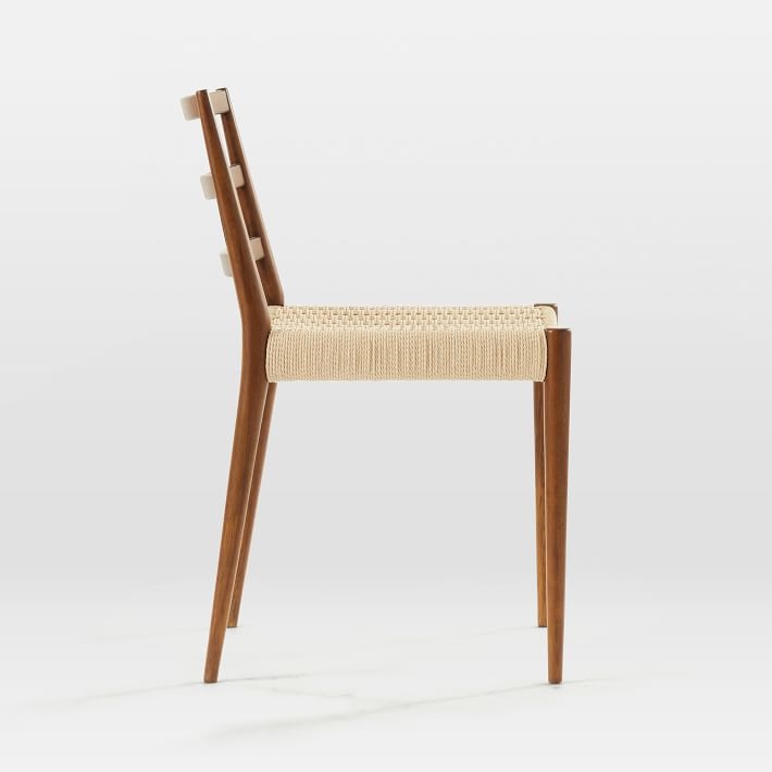 Holland Dining Chair, Walnut, Wood Leg - Image 3