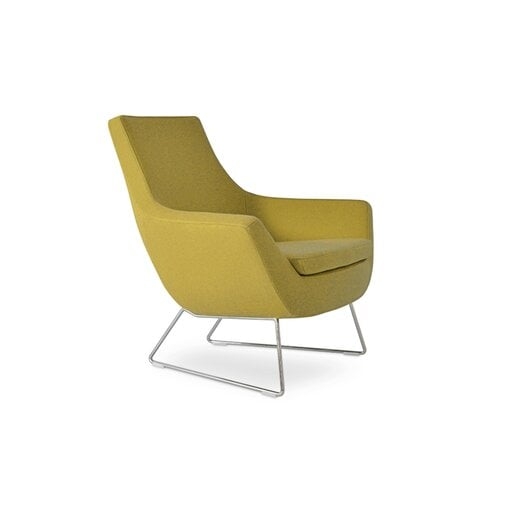 Crase Leather Lounge Chair - Image 0