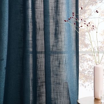 Crossweave Curtain, Blackout Lining, Regal Blue, 48"x84" - Image 2