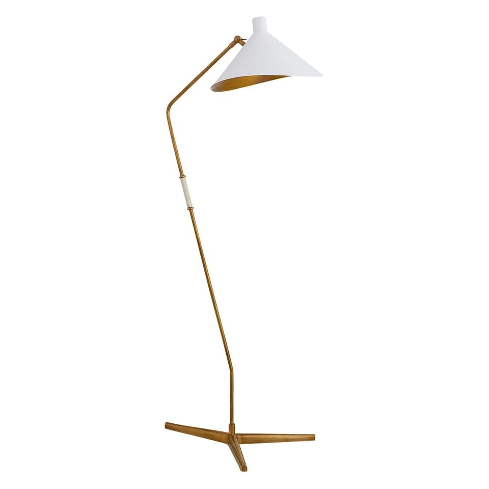 MAYOTTE OFFSET FLOOR LAMP - WHITE - Image 0