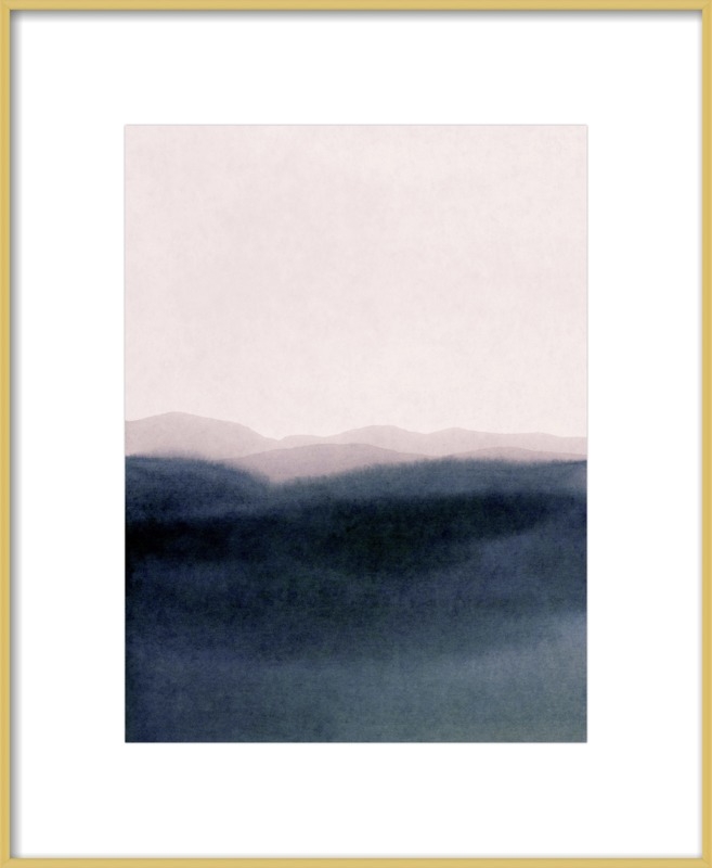 Dusk Scenery // Frosted Gold Metal Frame with Matte // Final Framed Size: 11x14" - Image 0
