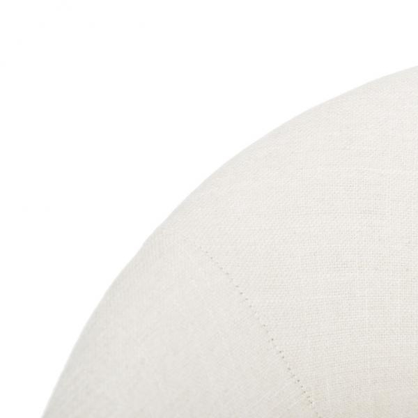 Lorina Linen Blend Dining Chair - Cream - Arlo Home - Image 5