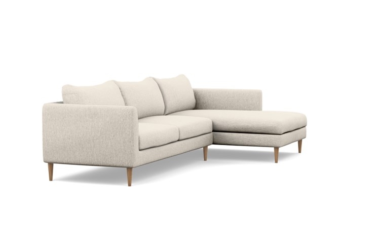 Owens Custom Sectional - 106" / Wheat / Round Tapered Leg - Image 1