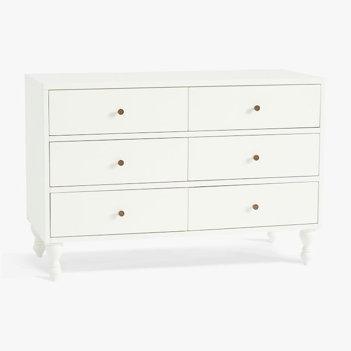 Bellevue 6-Drawer Dresser, Simply White - Image 0