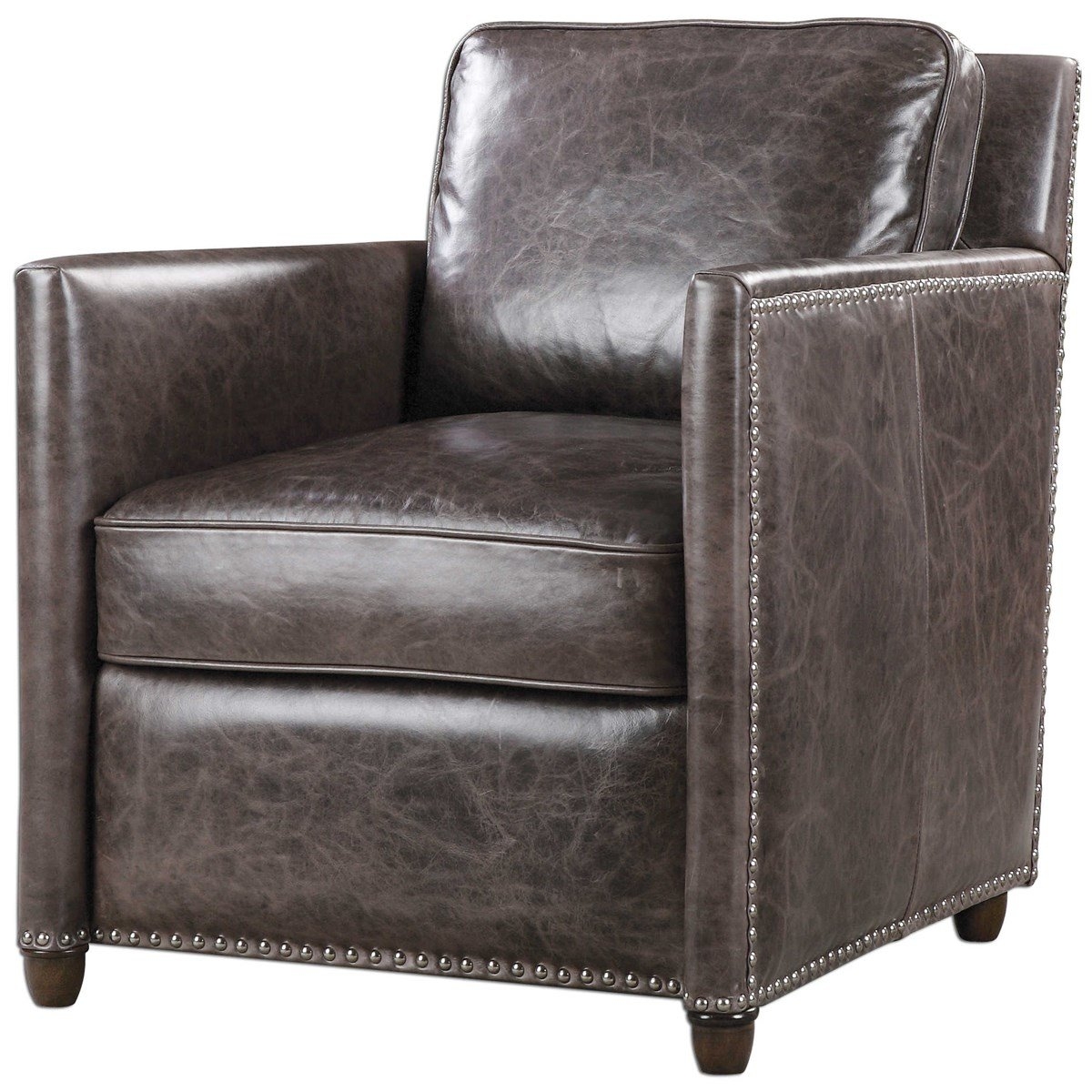 Roosevelt Club Chair, Smoke Gray - Image 0