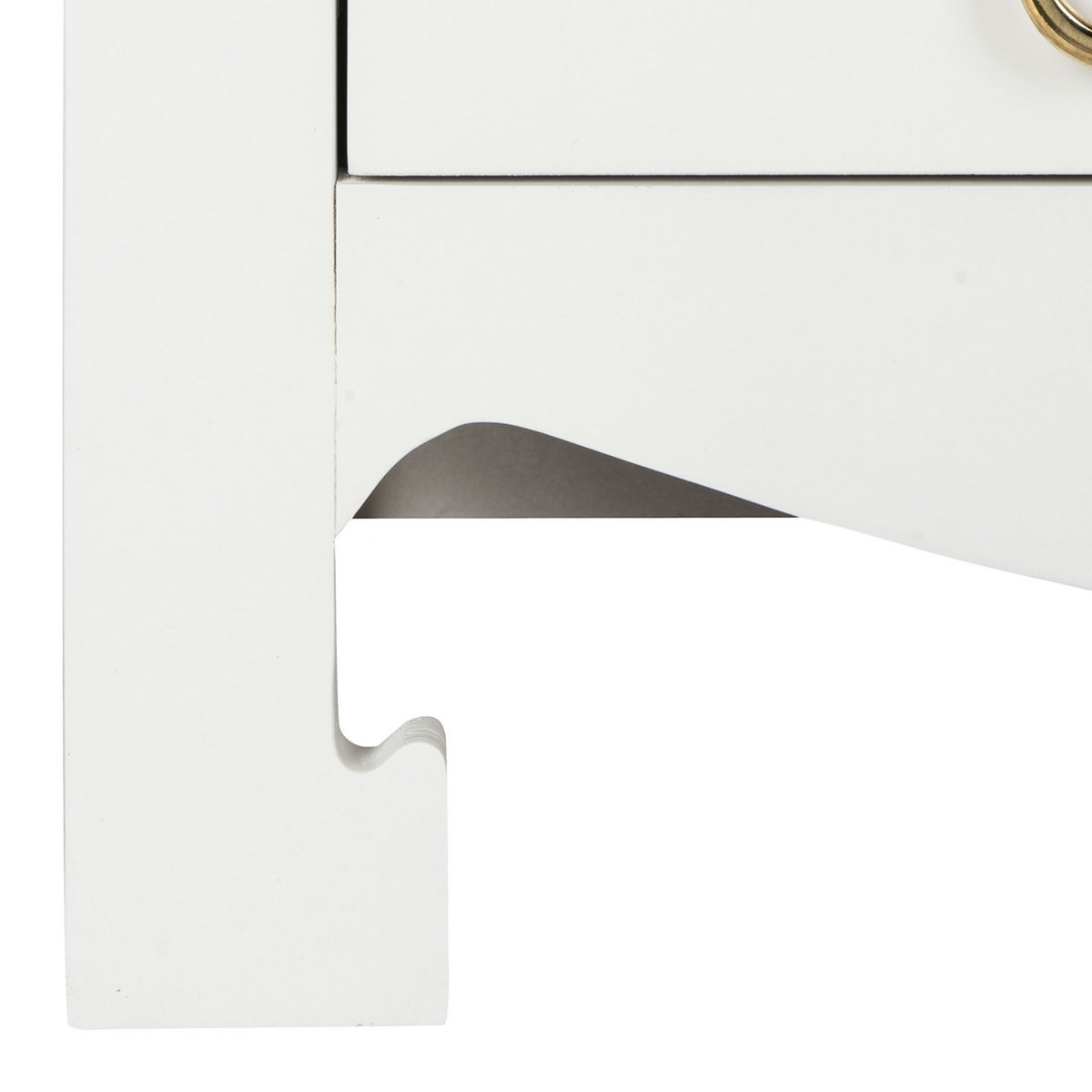 Dion 3 Drawer Chest - White/Gold - Arlo Home - Image 5