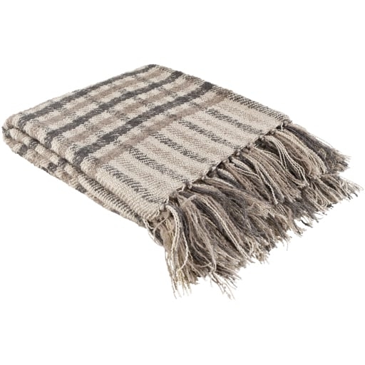 Westley Throw Blanket, Beige - Image 1