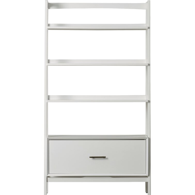 Stiles 70.25'' H x 38'' W Ladder Bookcase - Image 2