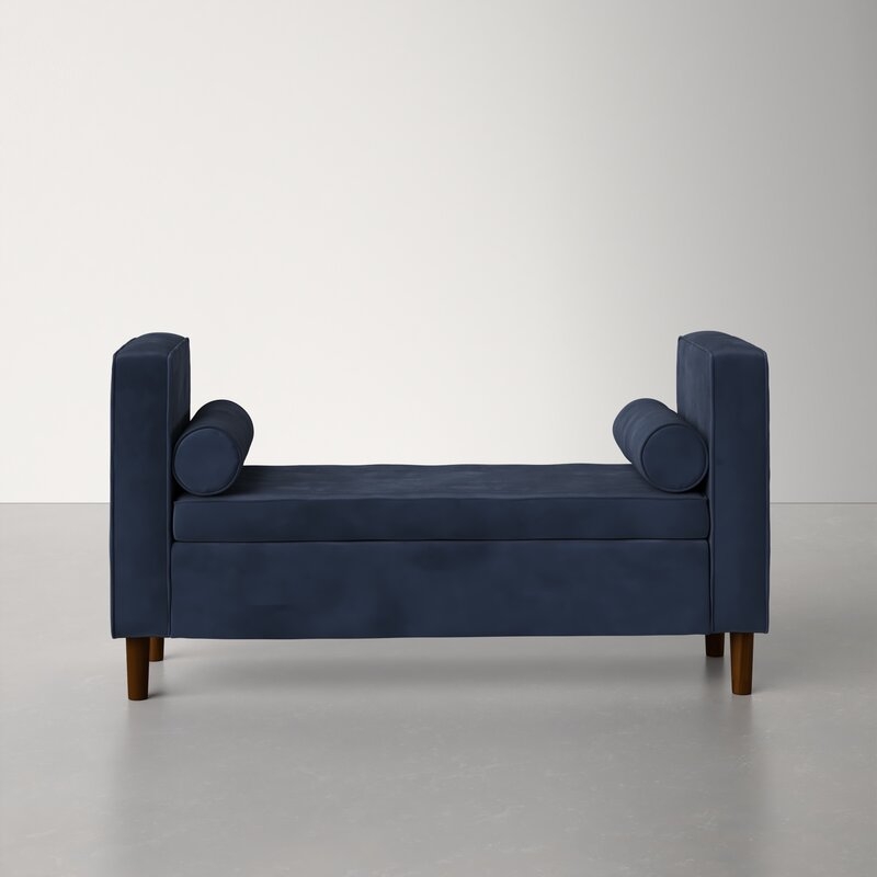 Lathan Upholstered Flip Top Storage Bench - Image 1
