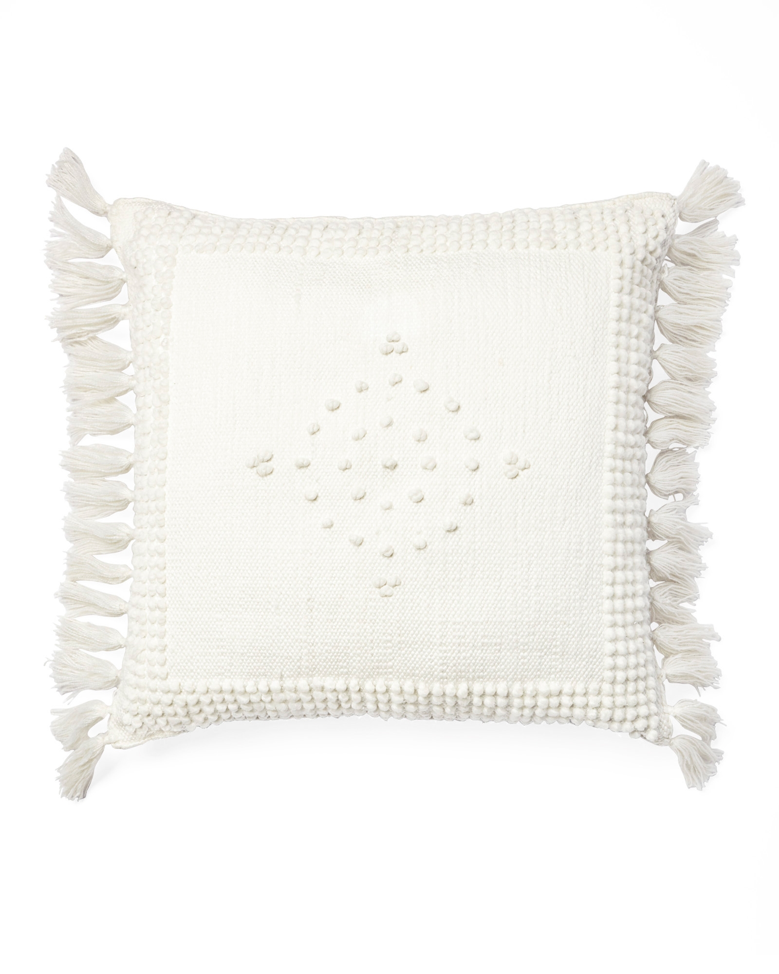 Montecito Outdoor 24"SQ Pillow Cover - Ivory - Insert sold separately - Image 0