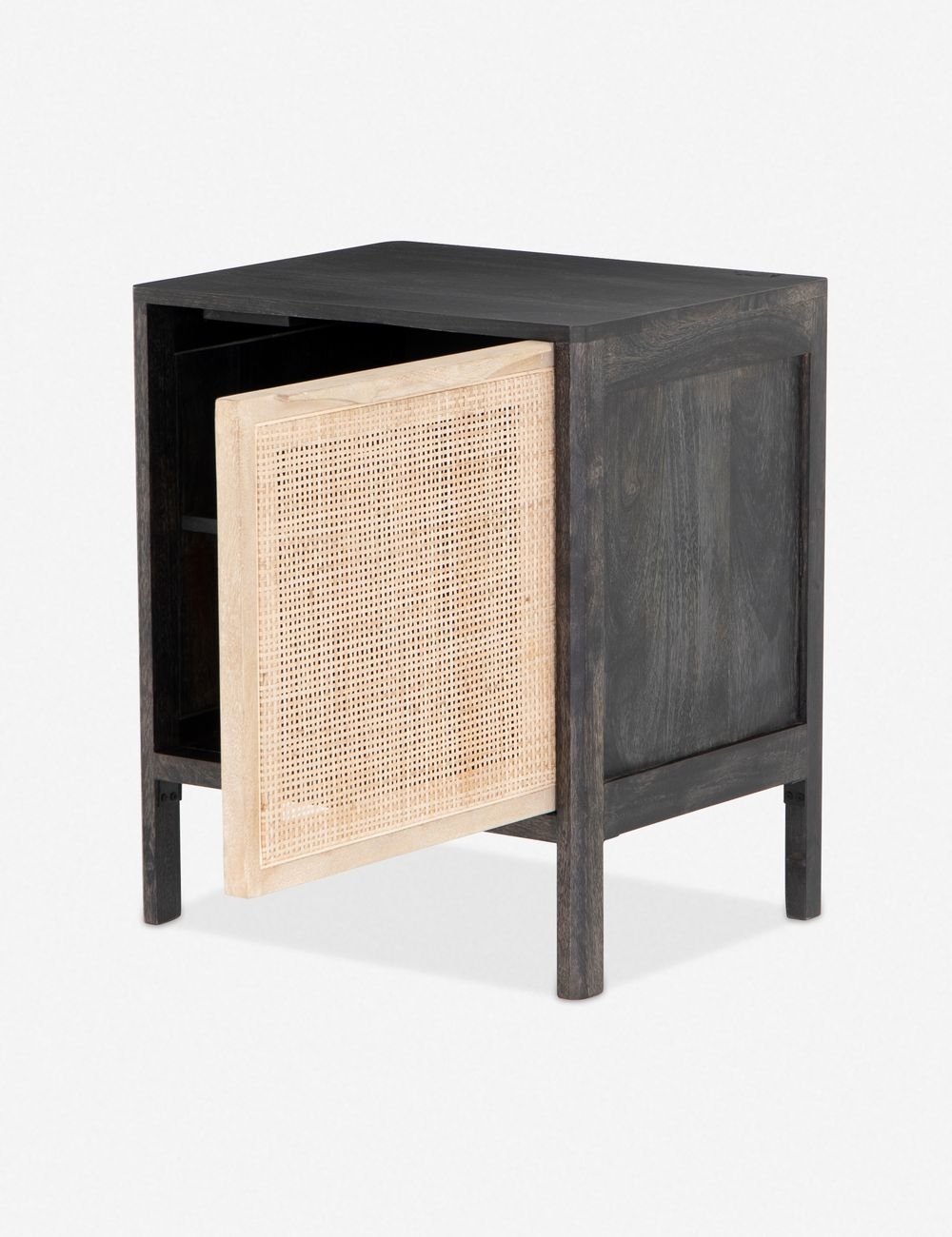 Hnnah Right Nightstand, Black Wash - Image 1