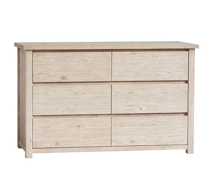 Costa Extra-Wide Nursery Dresser, Weathered White, In-Home Delivery - Image 0