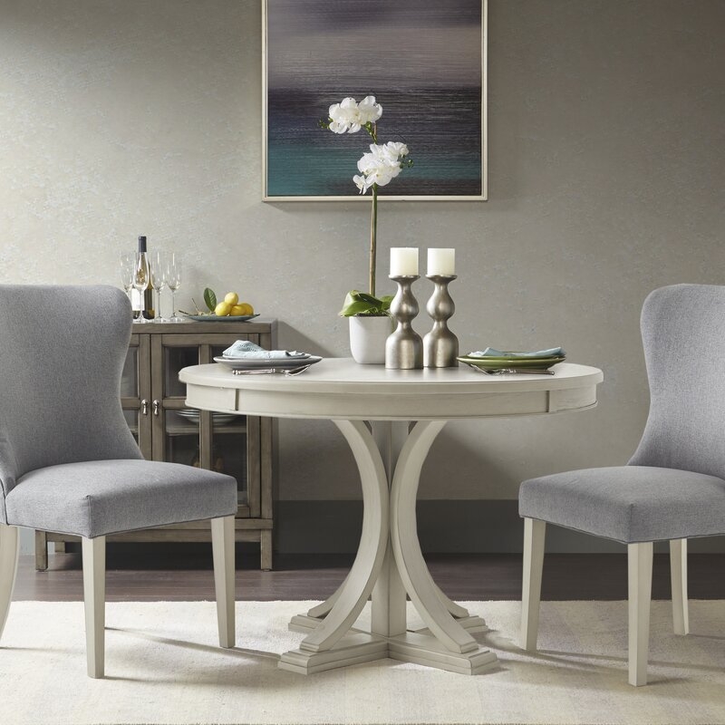 Helena Round Wood Pedestal Dining Table - Image 3
