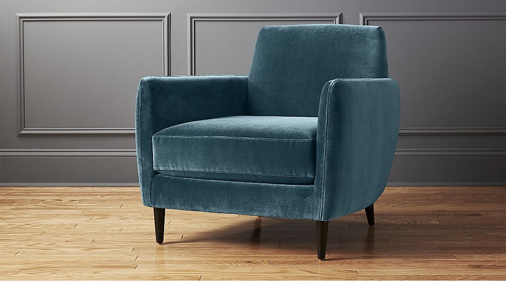 parlour cyan blue chair - Image 0