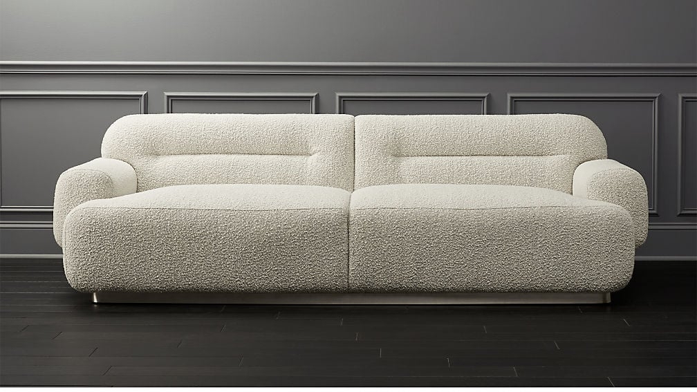 Logan Grey Boucle Sofa - Image 0