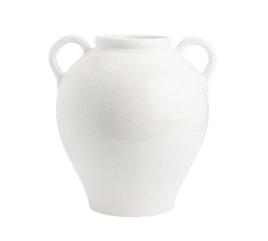 Salton Vase, White - Large Double Handle - Image 0