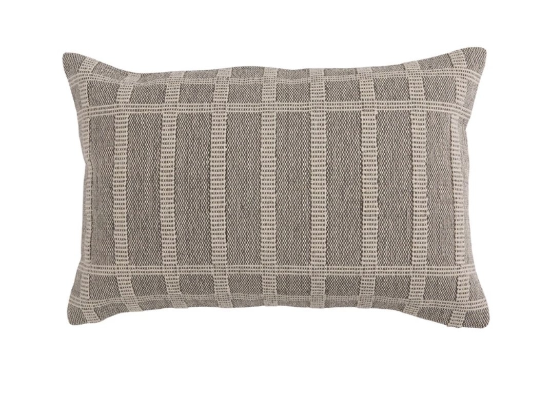 Collins Woven Lumbar Pillow Cover, 20" x 14" - Image 0