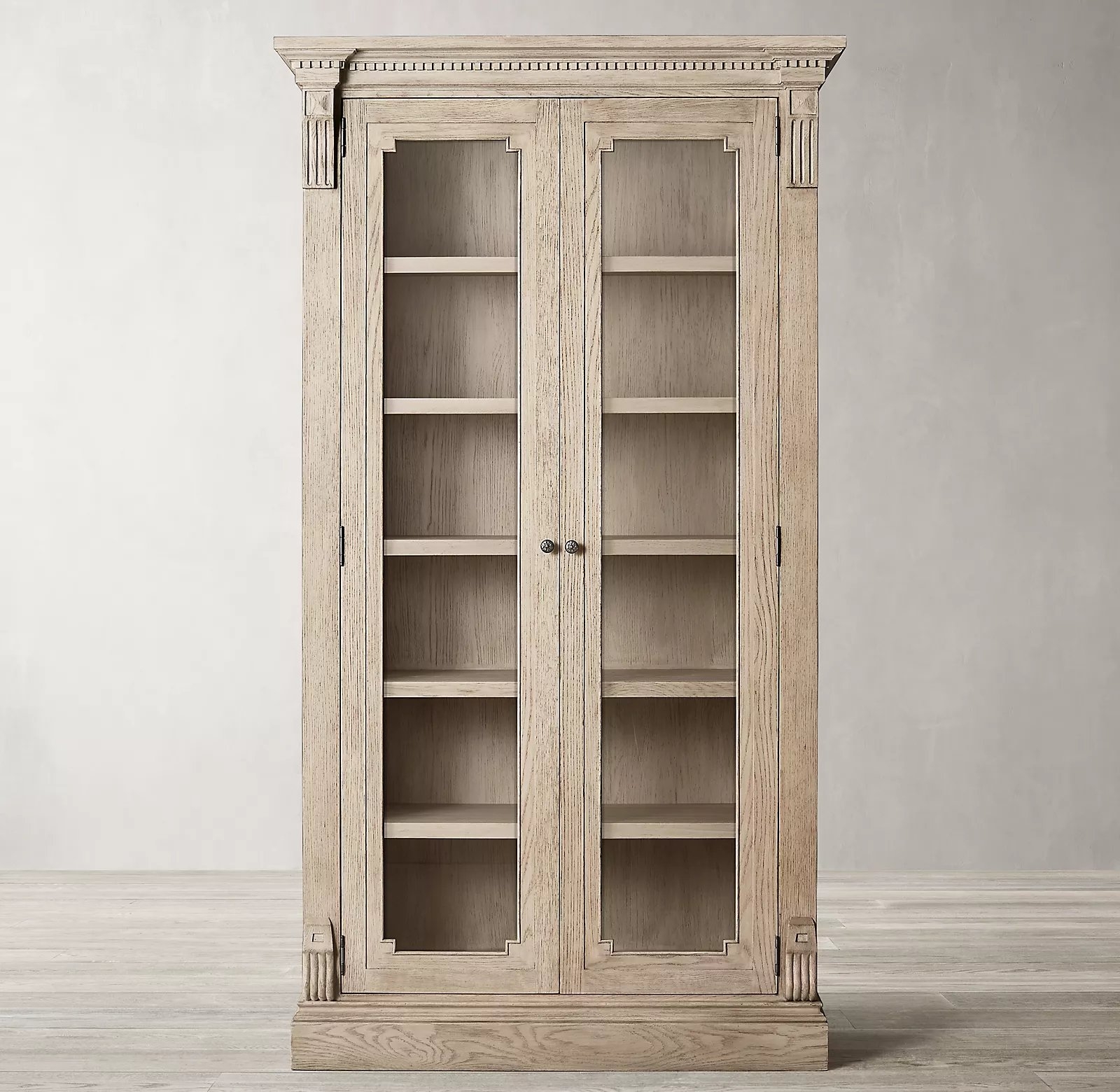 ST. JAMES GLASS DOUBLE-DOOR CABINET - Image 0