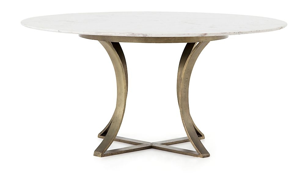 Damen 60" White Marble Top Dining Table - Image 0
