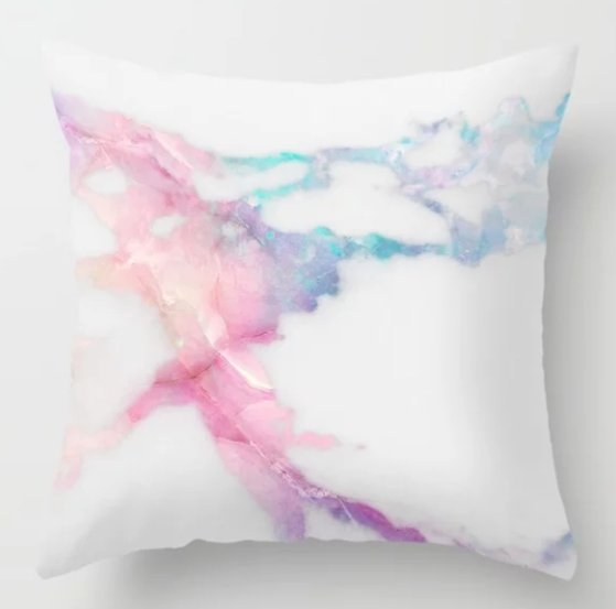 Unicorn Vein Marble Throw Pillow - Image 0