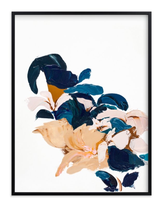 abstract botanical  - 30 x 40 - black wood frame - standard - Image 0