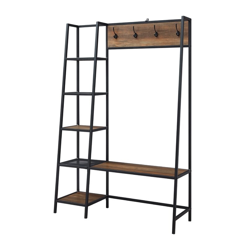 Ada Hall Tree with Shoe Storage - Image 1