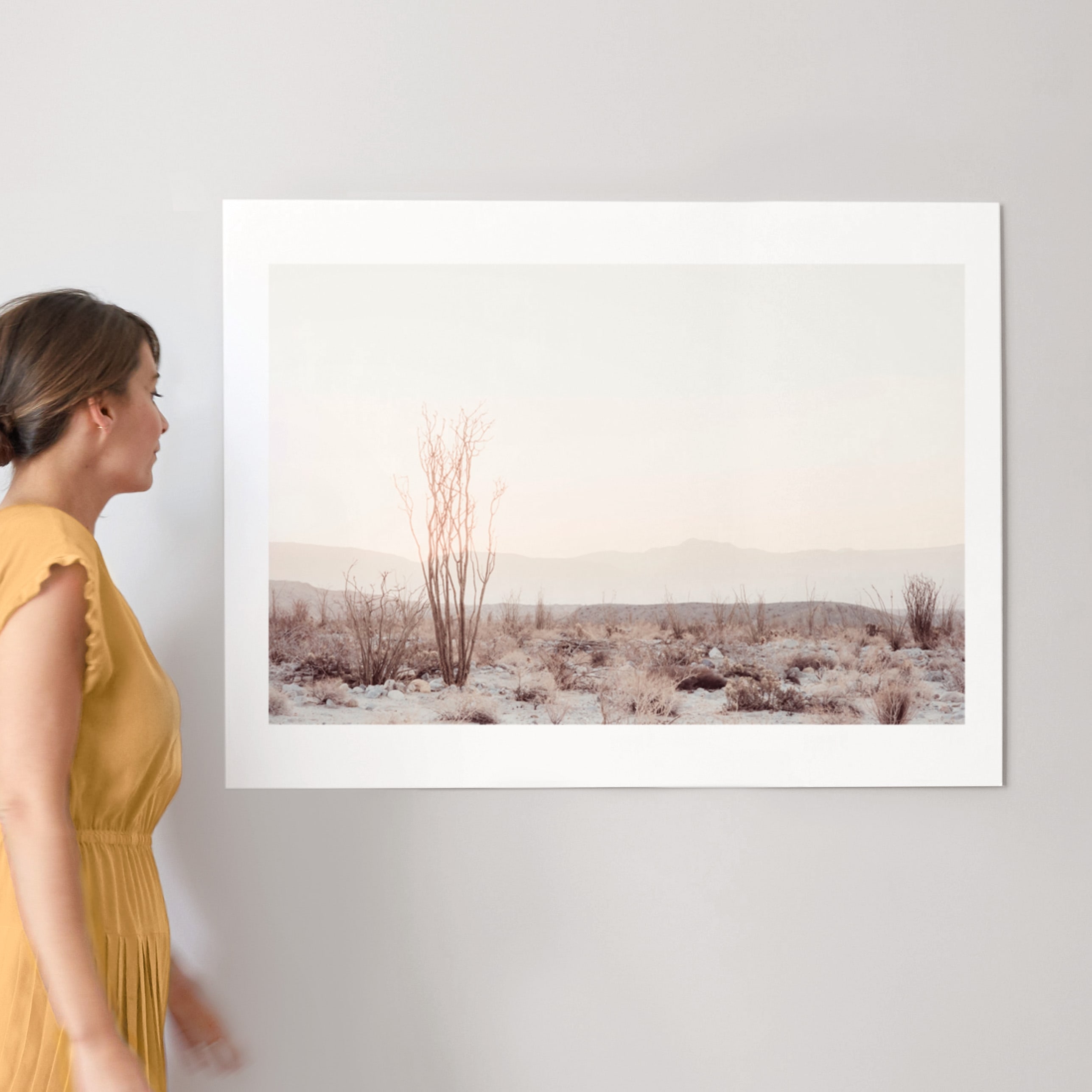 ocotillo ii 40 x 30 matted with Gilded Wood Frame_WHITE BORDER - Image 1