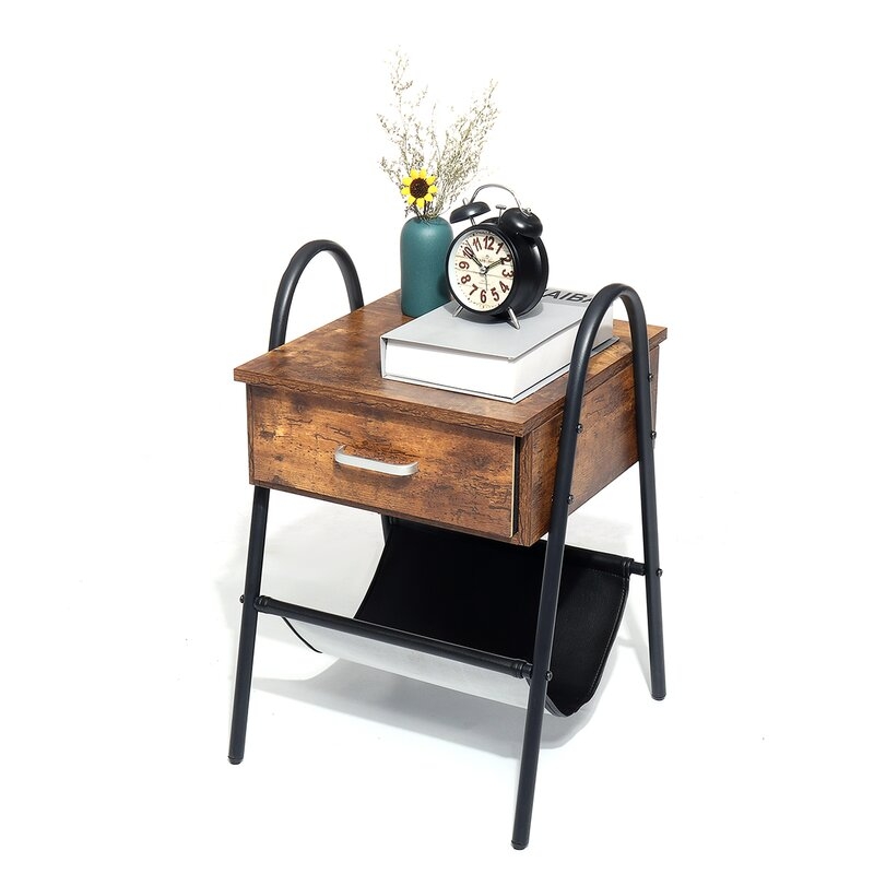 Albright Wooden 1 Drawer Nightstand - Image 0