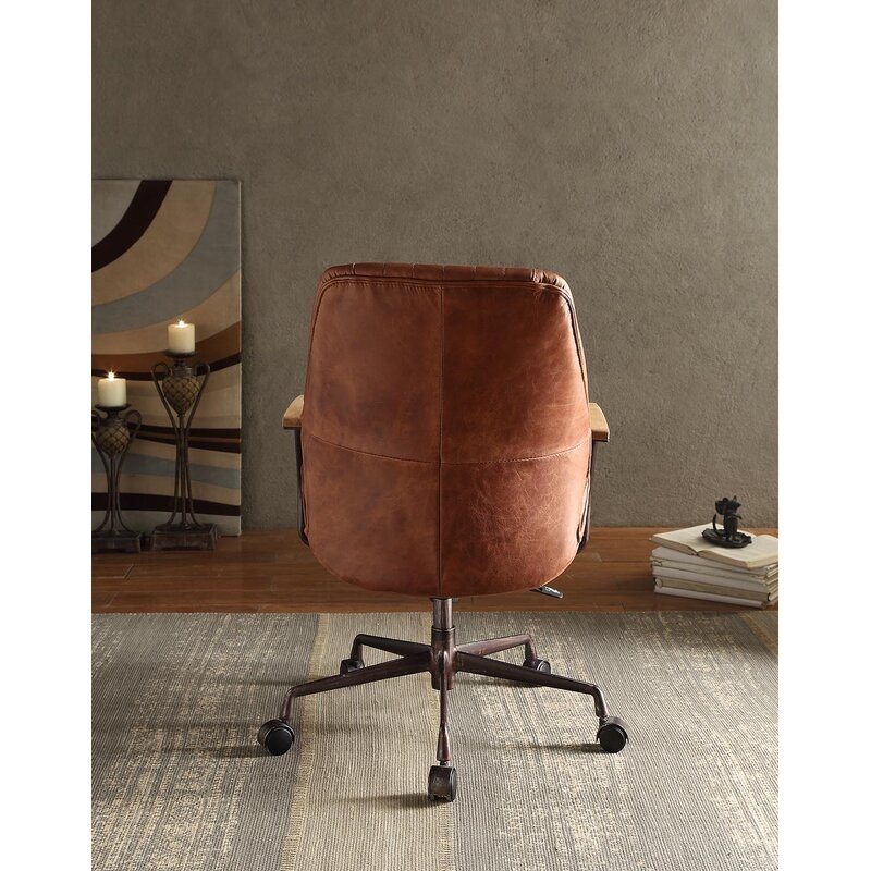 Aneira Genuine Leather Task Chair - Image 3