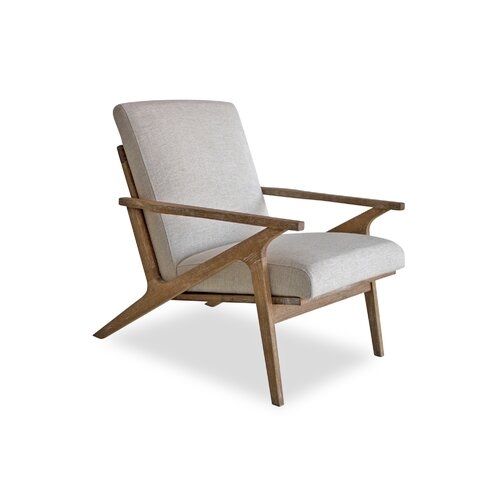 Joe Lounge Chair _ White Linen - Image 3