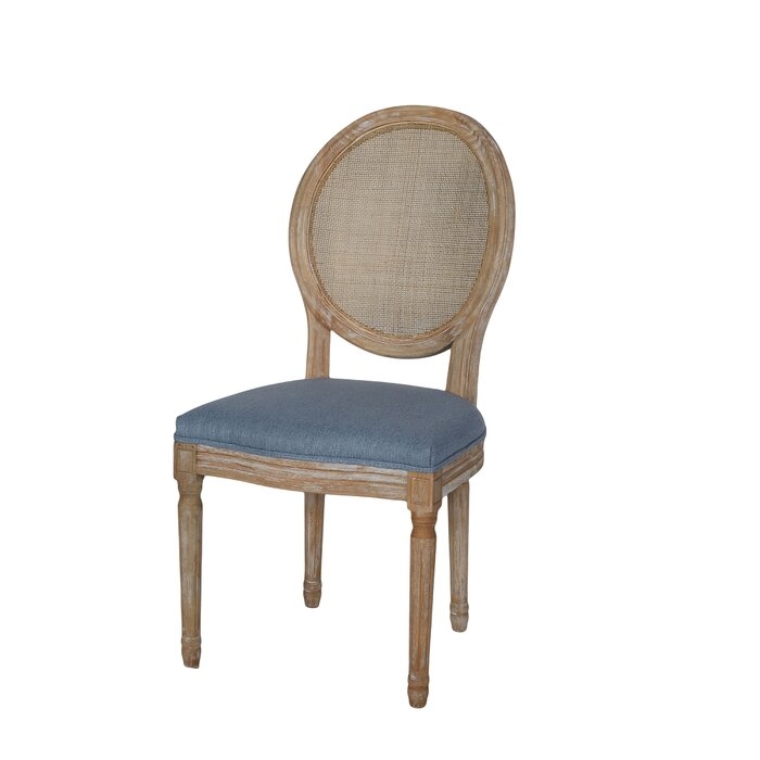 Rhodes King Louis Back Side Chair (Set of 2) / Light blue - Image 4