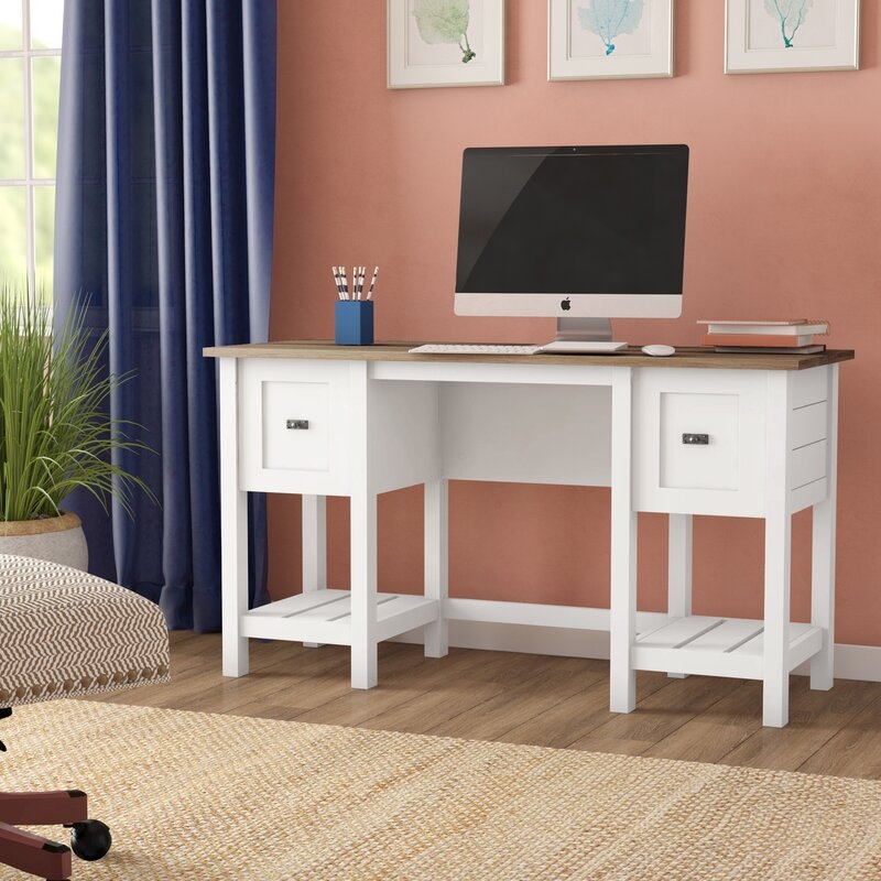 Myrasol Desk / Lintel Oak/Soft White - Image 1
