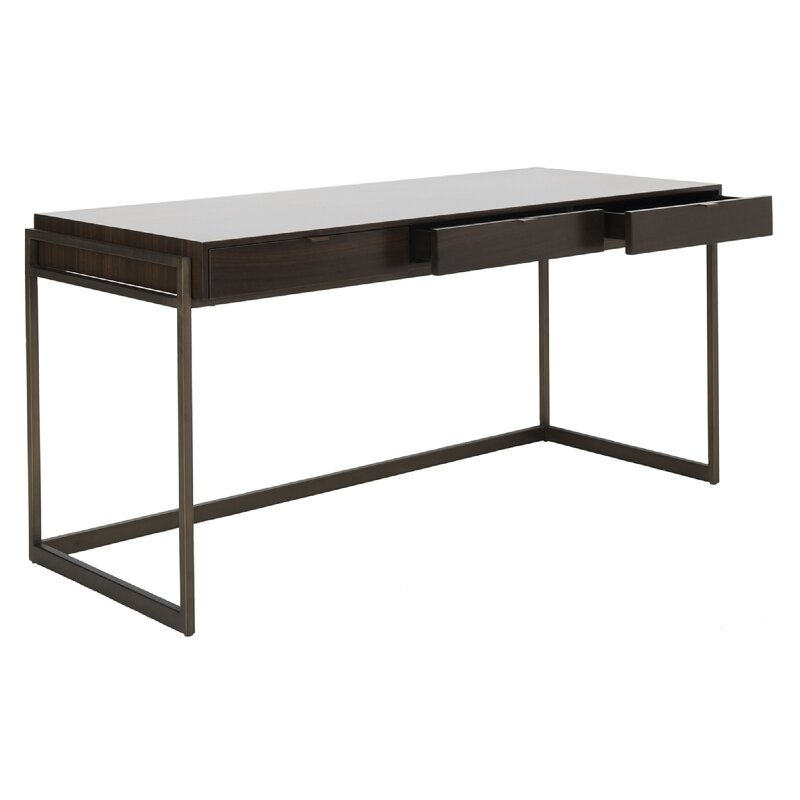 COUTURE GENEVIEVE 3 DRAWER REVERSIBLE SOLID WOOD DESK - Image 3