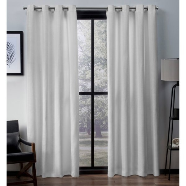 Marnie Solid Light Filtering Grommet Curtain Panels - Image 0