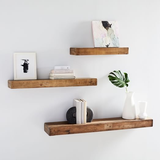 Reclaimed Wood Floating Shelf- 4Ft, Reclaimed Pine - Image 2