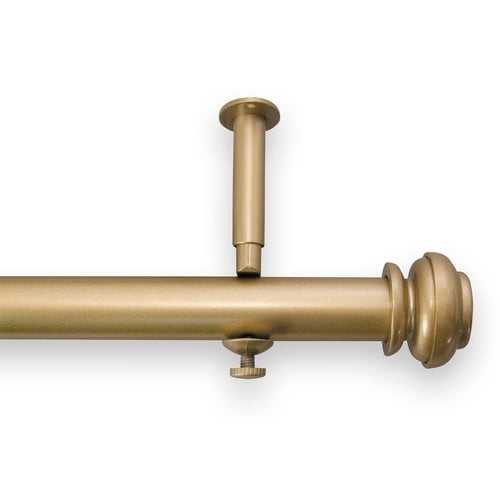 Queenstown Single Curtain Rod and Hardware Set- gold 90"-144" - Image 0
