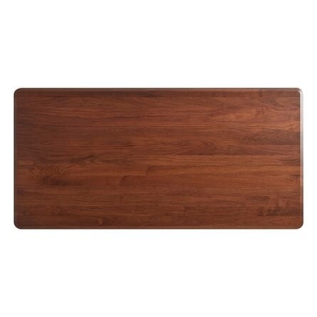 Blu Dot Keeps 100" Dining Table Color: Walnut, Size: 30" H x 77" W x 38" D - Image 3