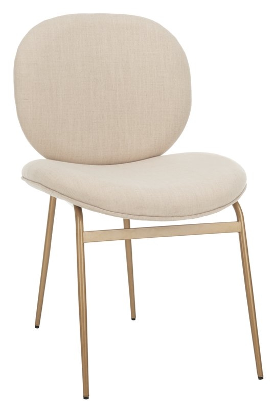 Vilonia Upholstered Dining Chair- Beige- Set of 2 - Image 3