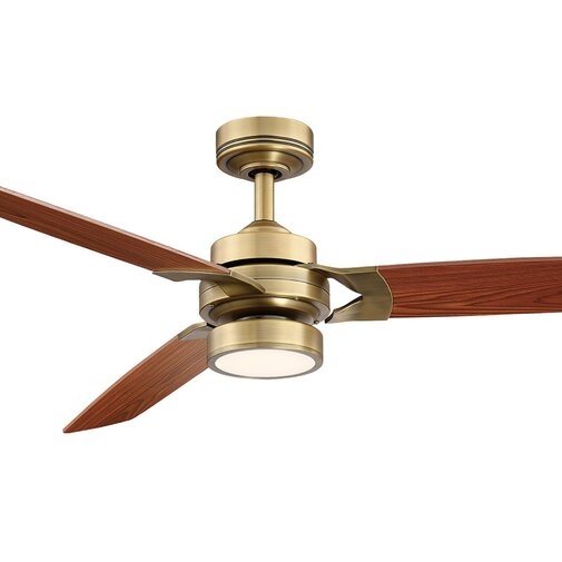 Gaye 3 Blade LED Ceiling Fan with Remote, Light Kit Included - Image 3